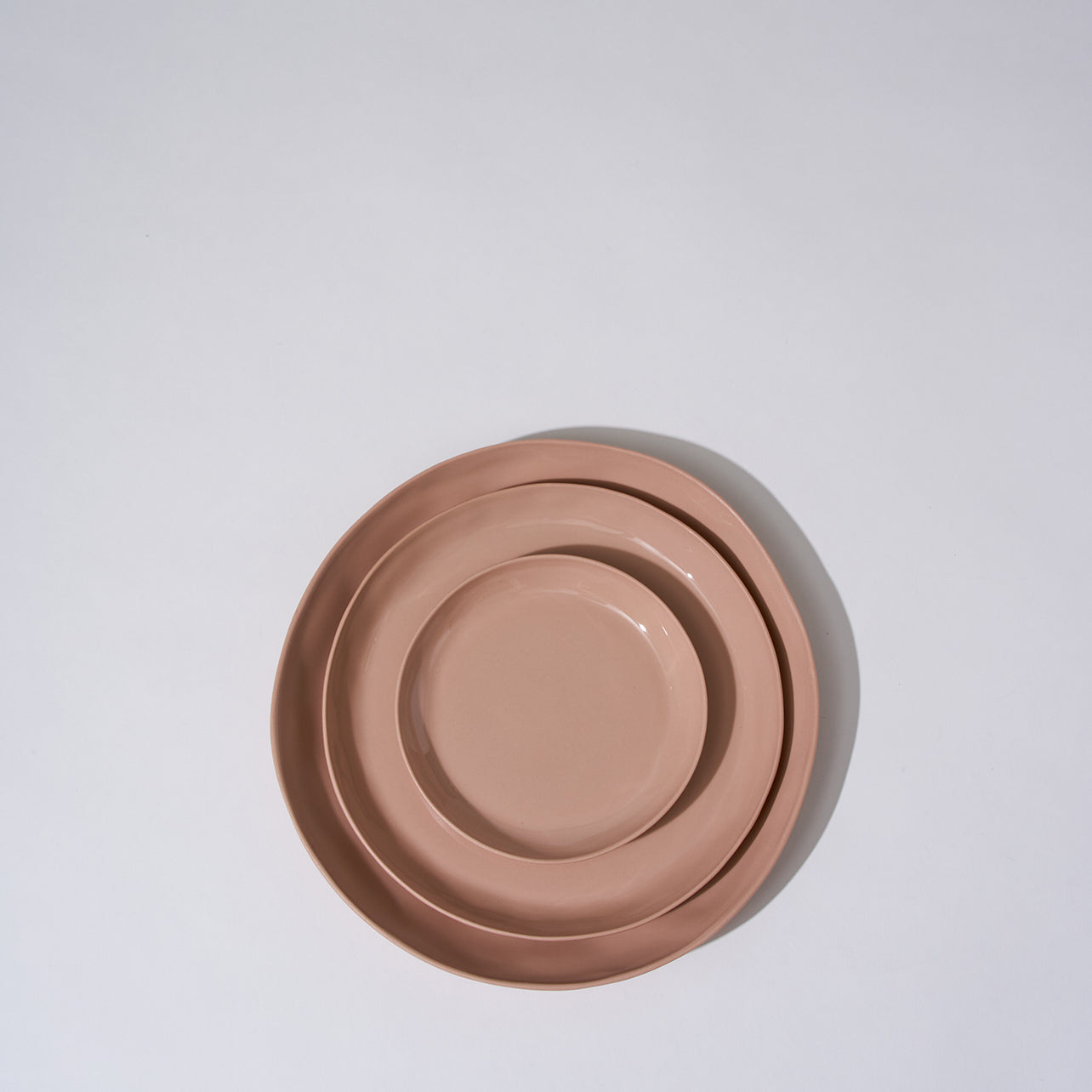 Cloud Round Plate Icy Pink (M)