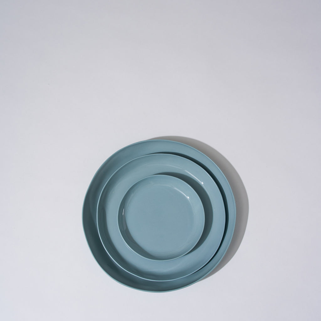 Cloud Round Plate Light Blue (S)