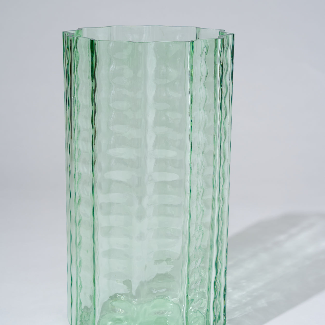 Jelly Glass Vase Green (L)