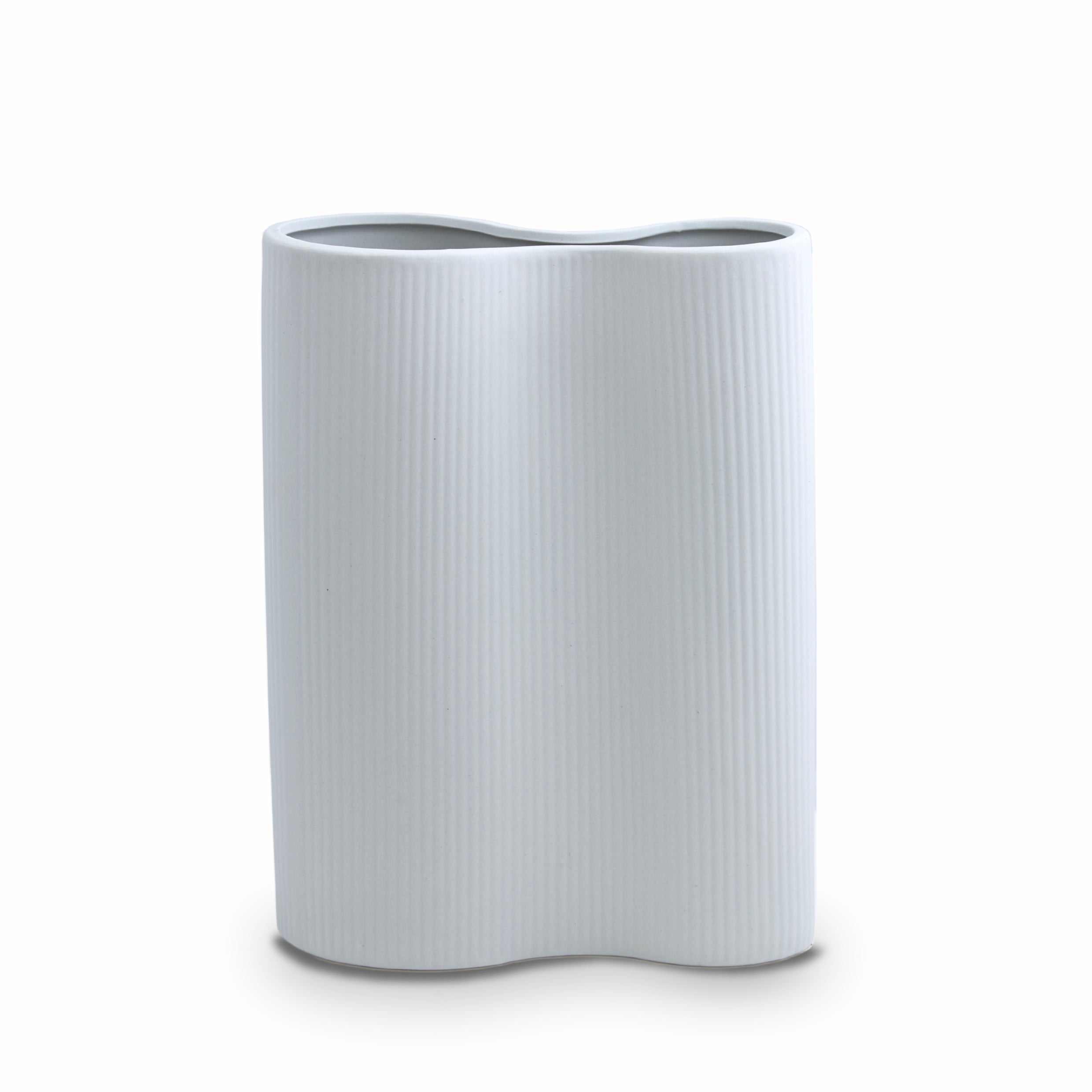 Ribbed Infinity Vase Mist (M)