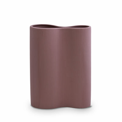 Ribbed Infinity Vase Plum (M)