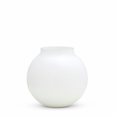 Opal Ball Vase White (M)
