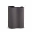 Ribbed Infinity Vase Charcoal (M)