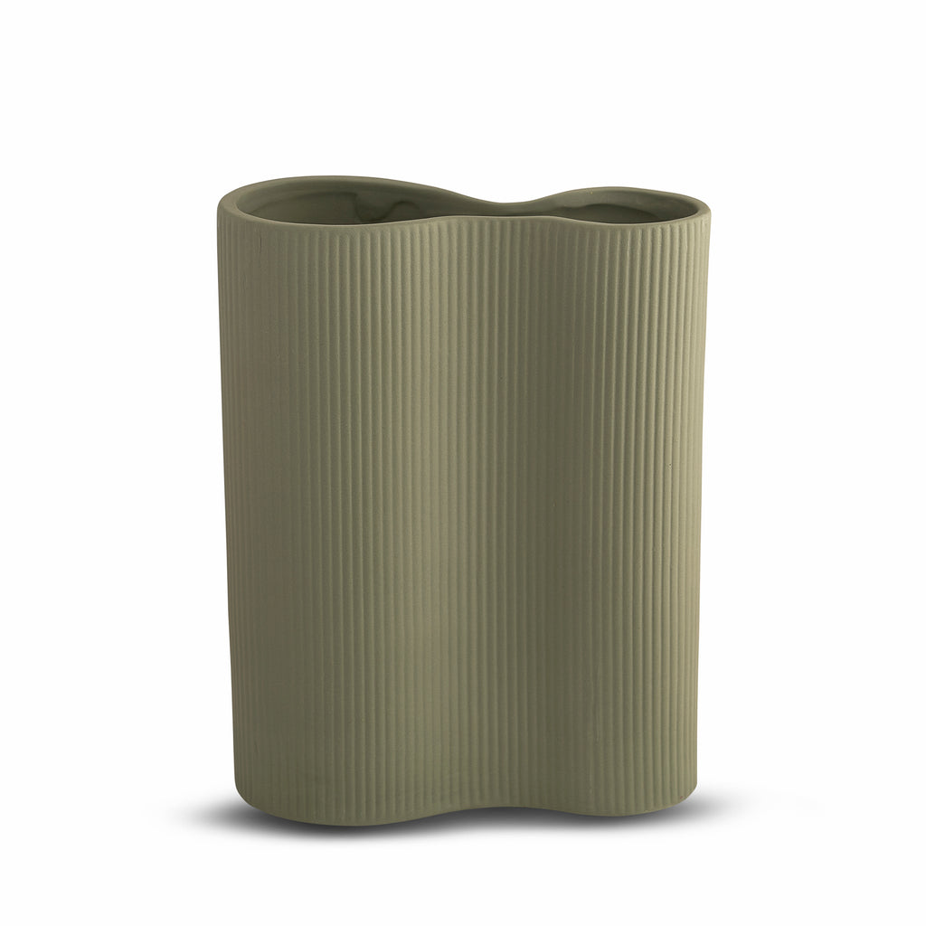 Ribbed Infinity Vase Leaf (M)