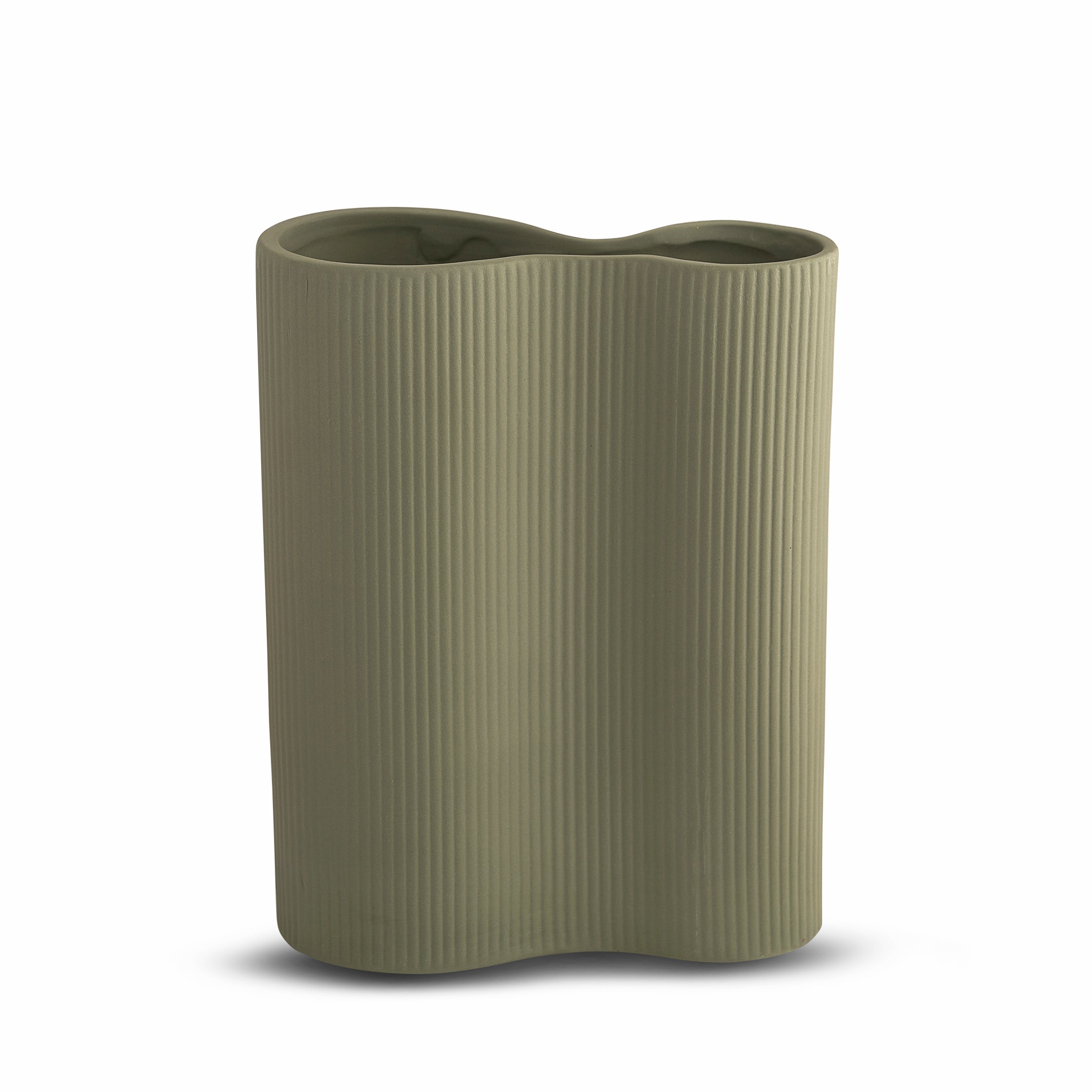 Ribbed Infinity Vase Leaf (M)