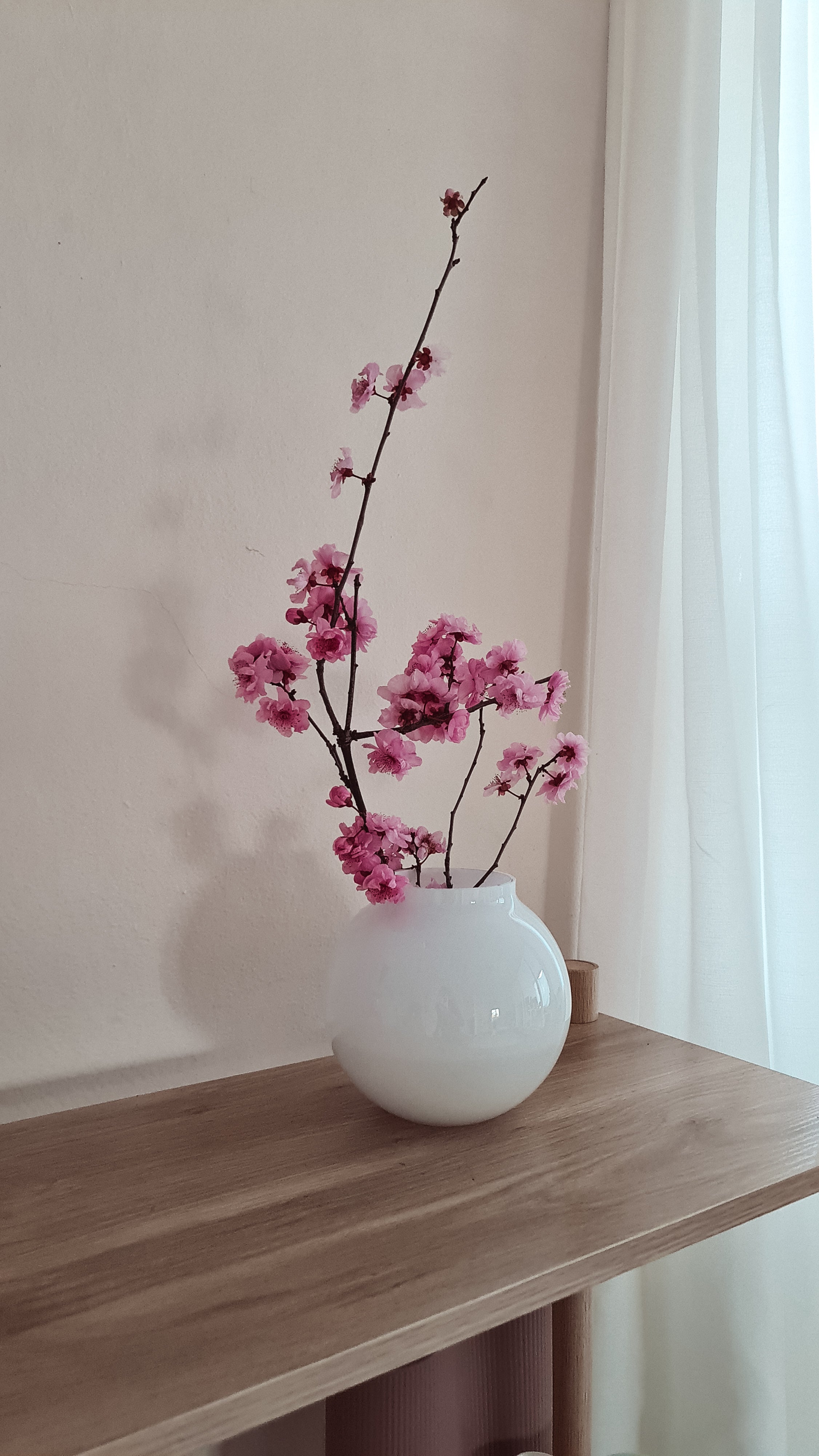 Opal Ball Vase White (M)
