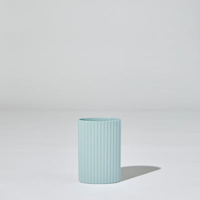 Ripple Oval Vase Light Blue (S)