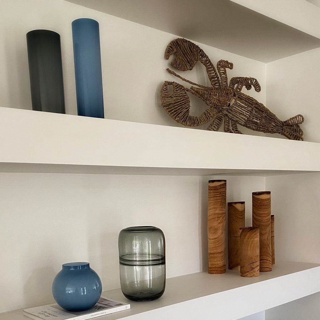 Opal Ball Vase Sky (M)