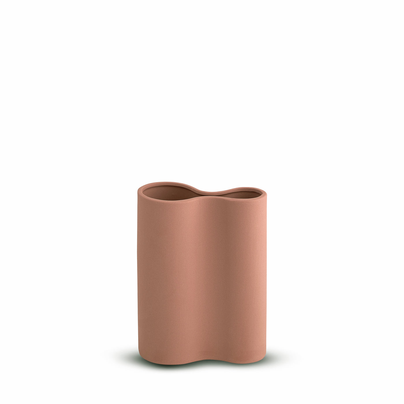 Smooth Infinity Vase Ochre (S)