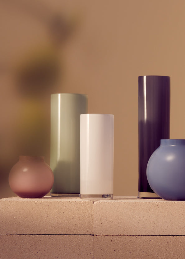 Opal Pillar Vase Sage (L)