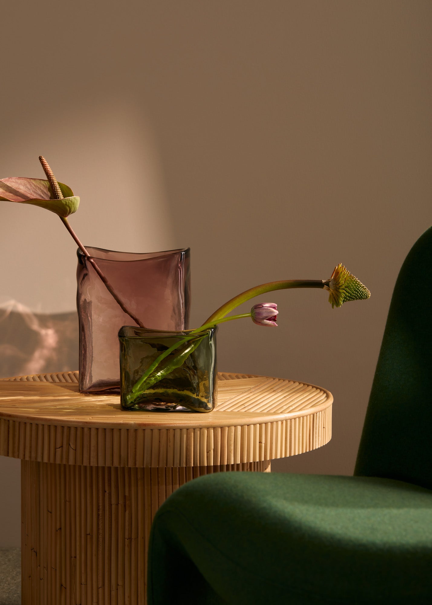 Block Vase Rose (L)