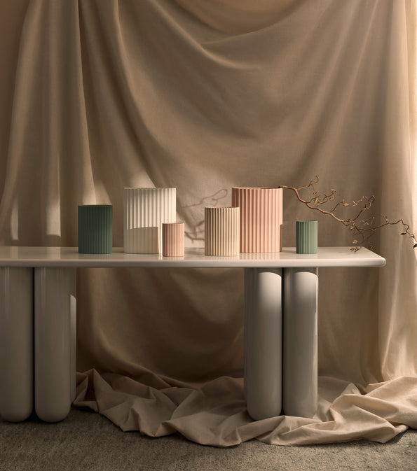 Ripple Oval Vase Lilac (M)